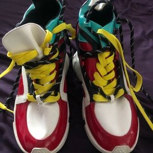 Fashion Wedge Sneakers sz 8